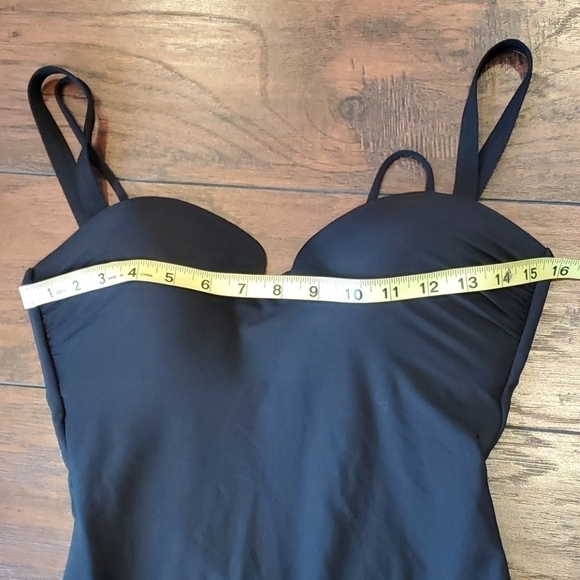 NEW Athleta Aqualuxe Square Plunge 1 piece swim boho - Picture 6 of 9